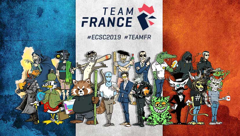 ECSC 2019 - Team France - Avatars