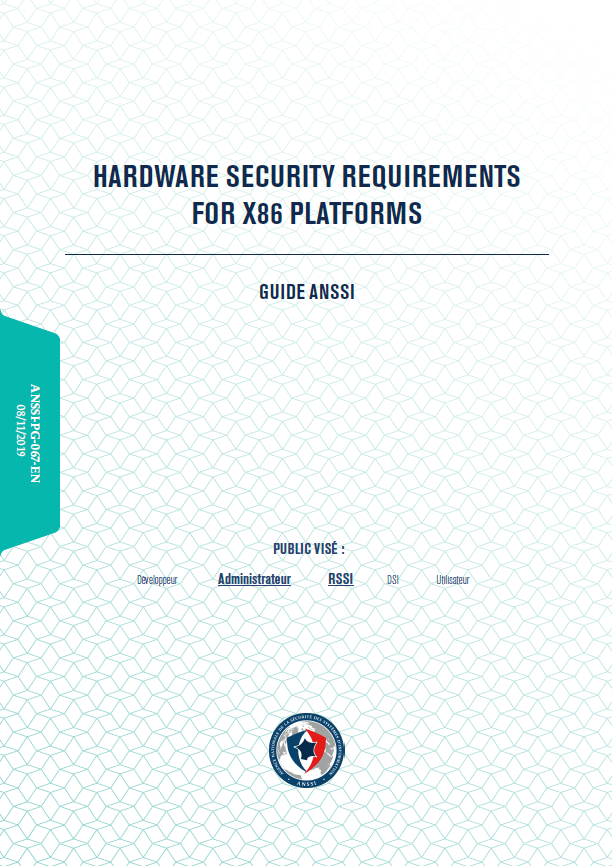 Hardware security requirements for x86 platforms - cover