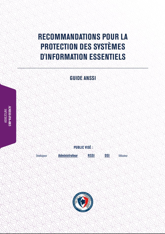 Recommandations pour la protection des systèmes d'information essentiels